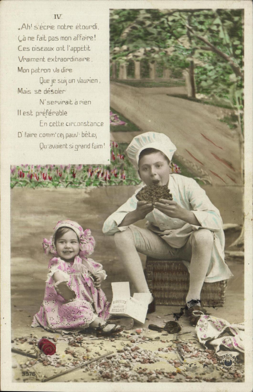 Niños degustando galletas — Russam Paris — n°3576