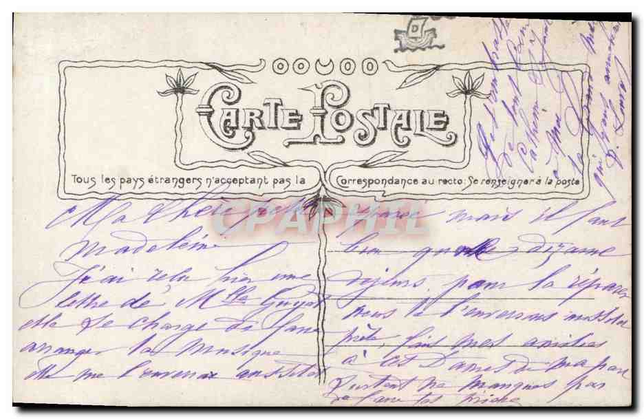 CPA Fantaisie Enfant Patissier — Rückseite