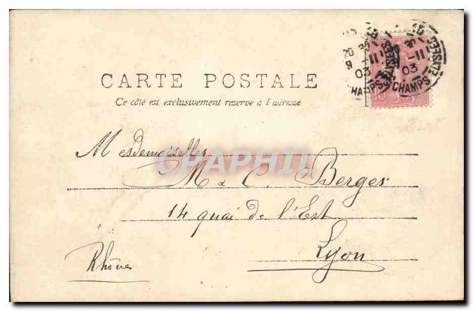 CPA Fantaisie Femme  — Verso