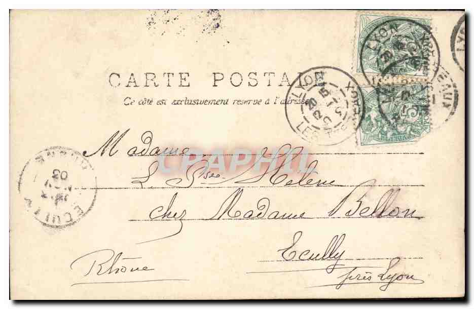 CPA Fantaisie Femme  — Rückseite