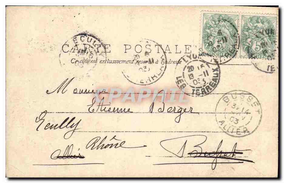 CPA Fantaisie Femme  — Verso