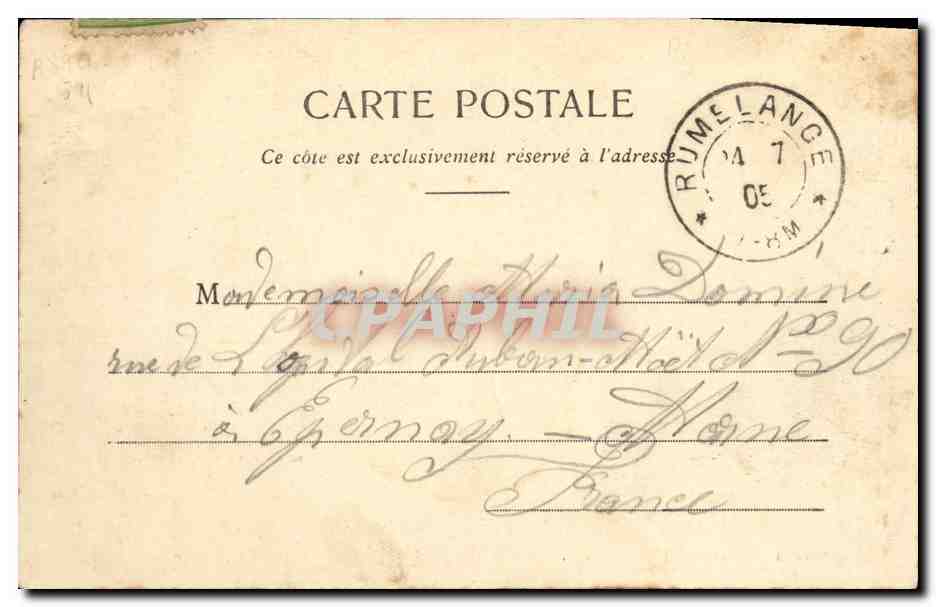 CPA Fantaisie Nos bebes au telephone — Rückseite