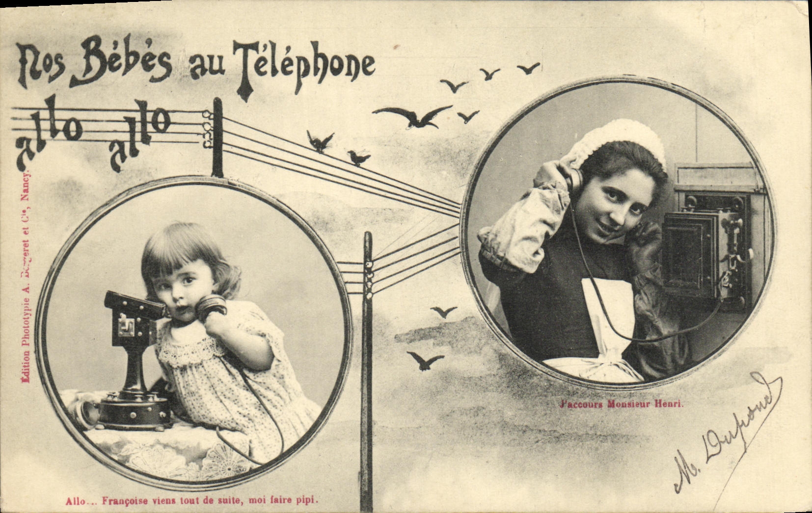 Nos Bébés au Téléphone — Édition Phototypie A. Bégaret et Cie, Nancy