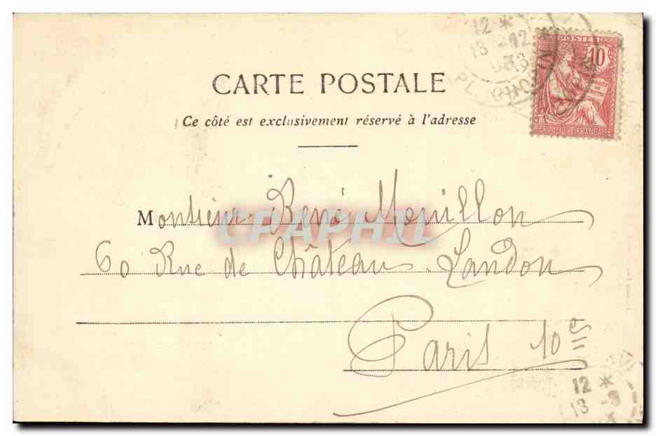 CPA Fantaisie Femme Nos bebes au telephone  — Rückseite