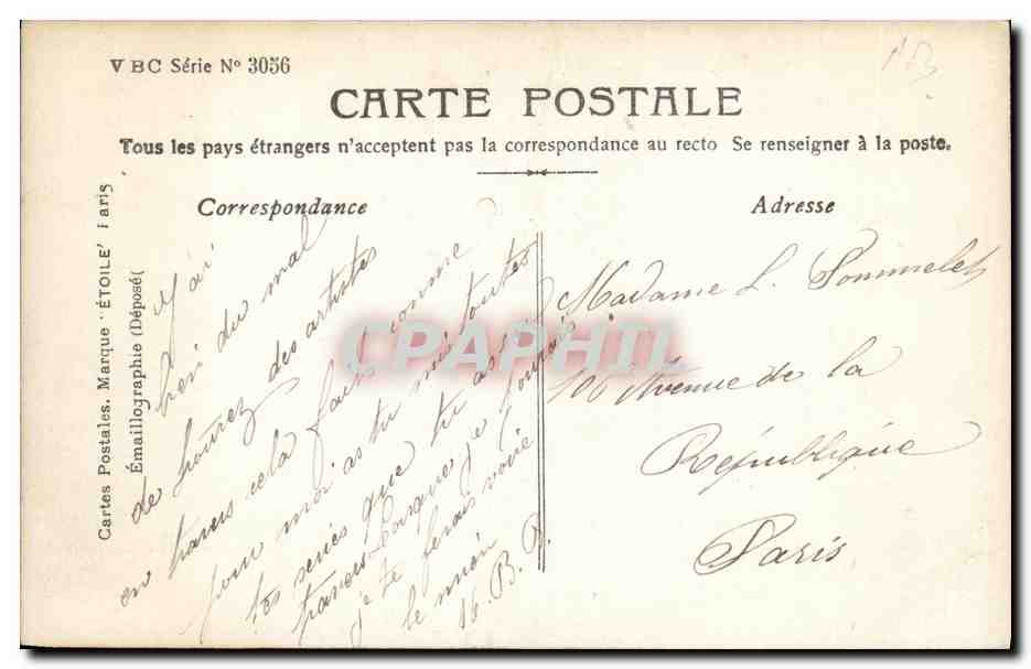 CPA Fantaisie Femme Enfants — Rückseite