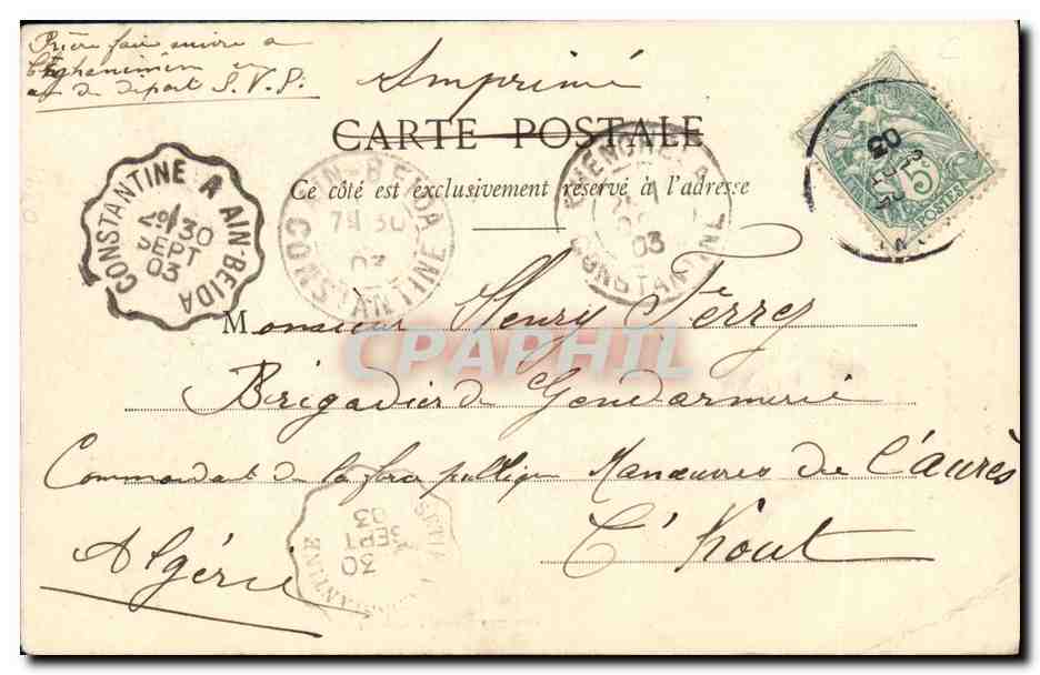 CPA Fantaisie Enfant Le petit chiffonnier  — Verso