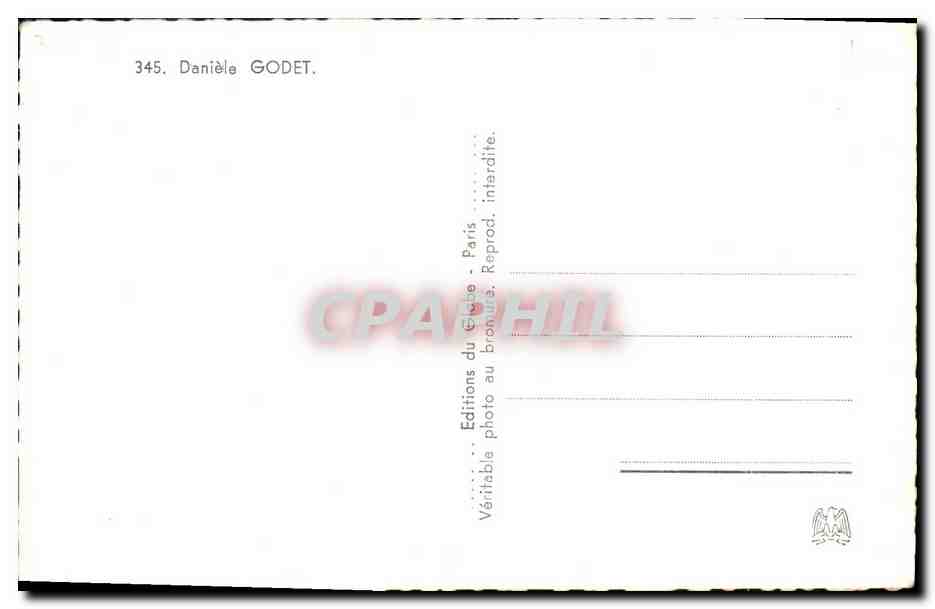 CPA Fantaisie Femme Daniele Godet — Verso