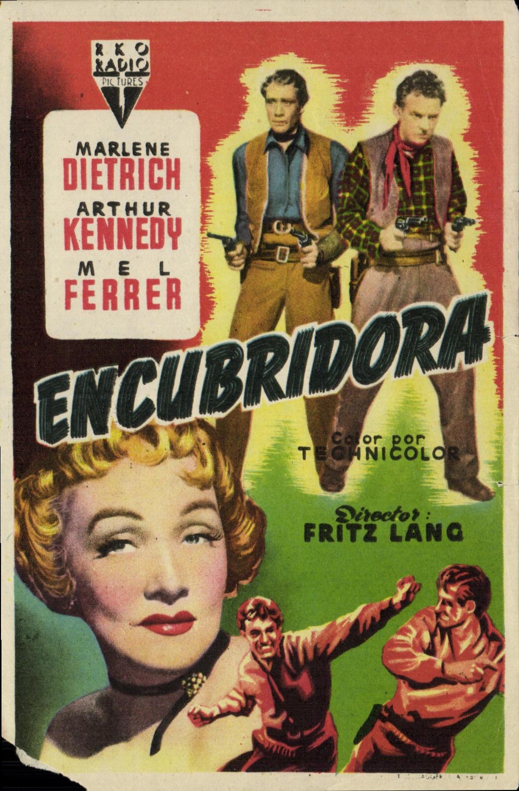 CPM Cinema Encubridora Marlene Dietrich Arthur Kennedy Mel Ferre