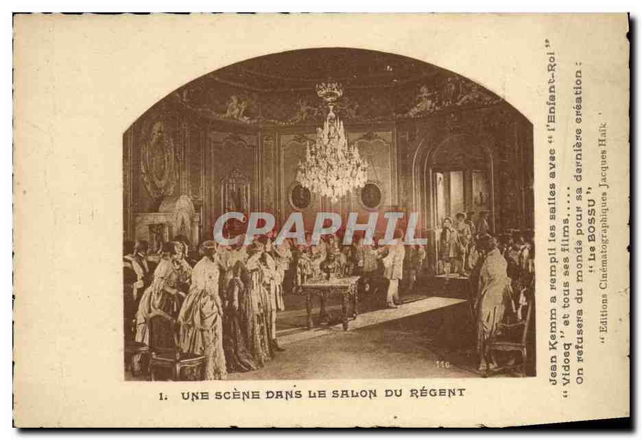 CPM Cinema Une scene dans le salon du regent Le Bossu Jacques Haik