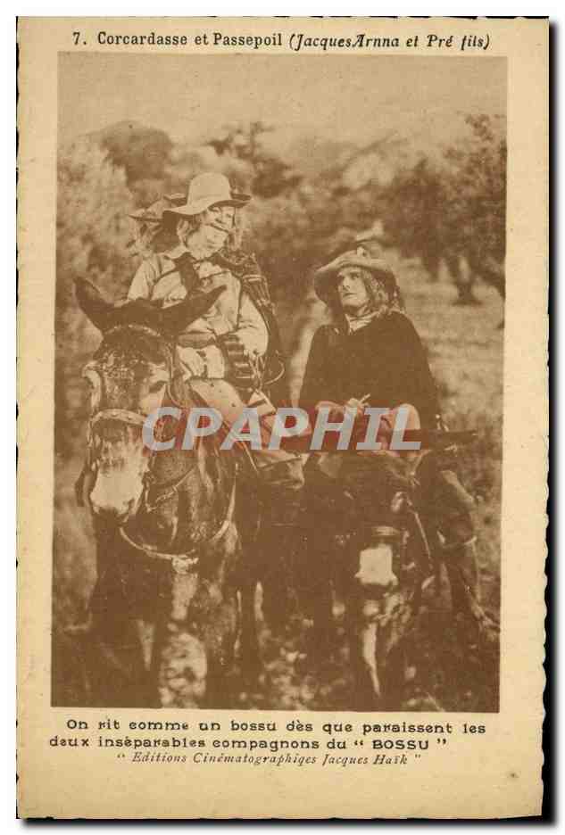 CPM Cinema Corcadasse et Passepoil Jacques Arnna et Pre Fils Anes t Le Bossu Jacques Haik