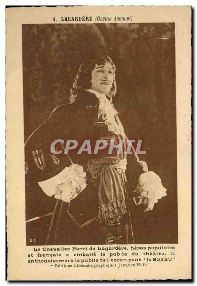 CPM Cinema Lagardere Gaston Jacques Le Bossu Jacques Haik