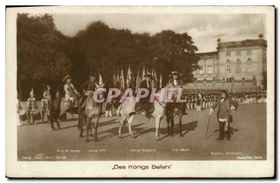 CPA Cinema Des Konigs Befehl George Burghardt Fritz Alberti 