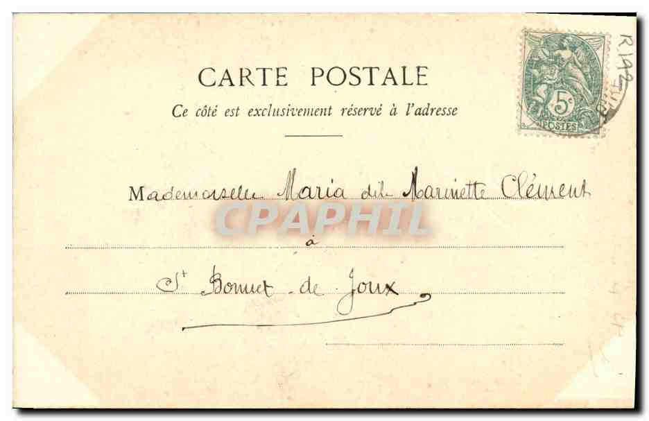 CPA Fantaisie Enfant La bohemienne Gitane — Verso