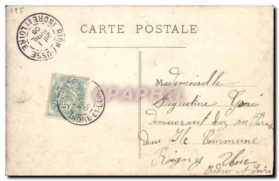 CPA Fantaisie 1er Avril Poisson  — Rückseite