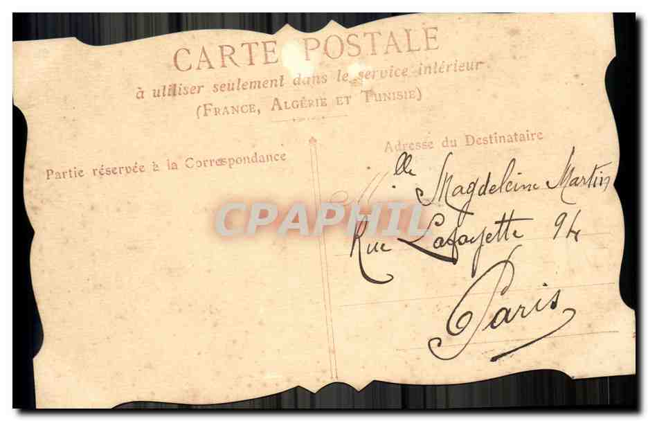 CPA Fantaisie Fleurs 1er avril Colombes  — Rückseite