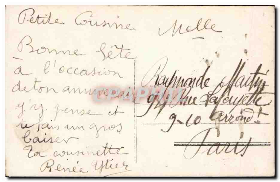 CPA Fantaisie Enfant Bebe — Rückseite