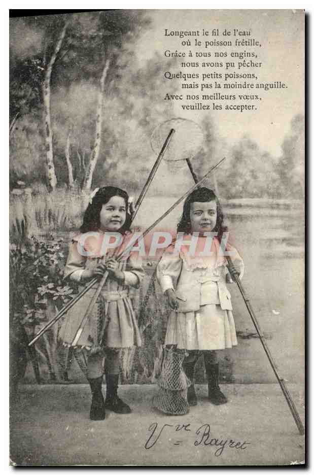 CPA Fantaisie Enfants Peche 