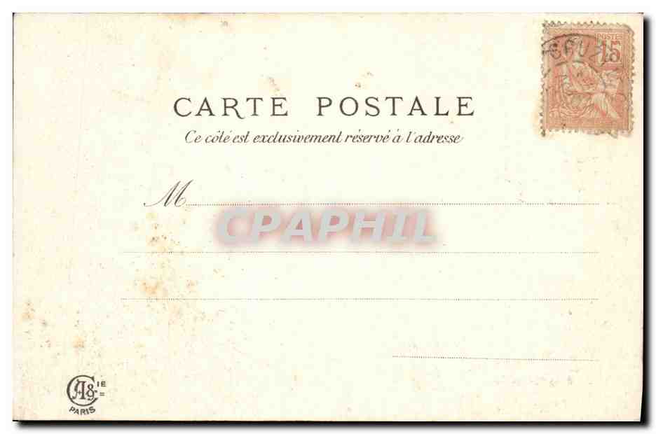 CPA Fantaisie Enfants Peche  — Rückseite