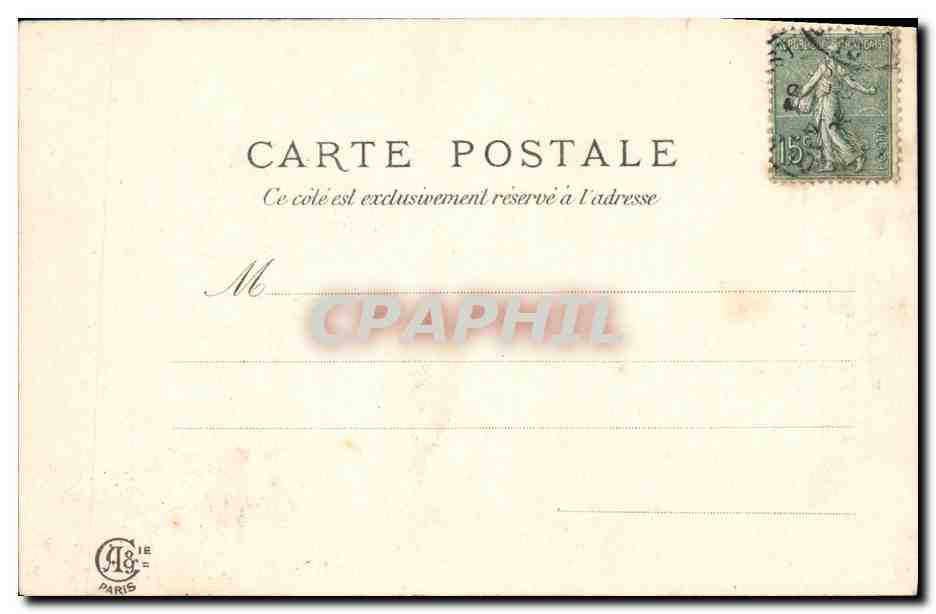 CPA Fantaisie Enfant Peche  — Rückseite