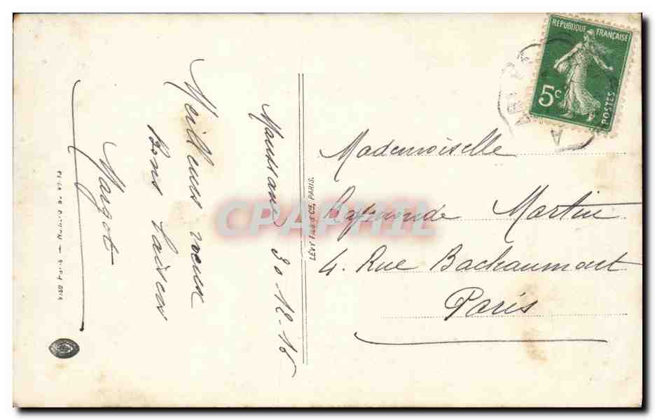 CPA Fantaisie Enfant Bonen annee — Rückseite