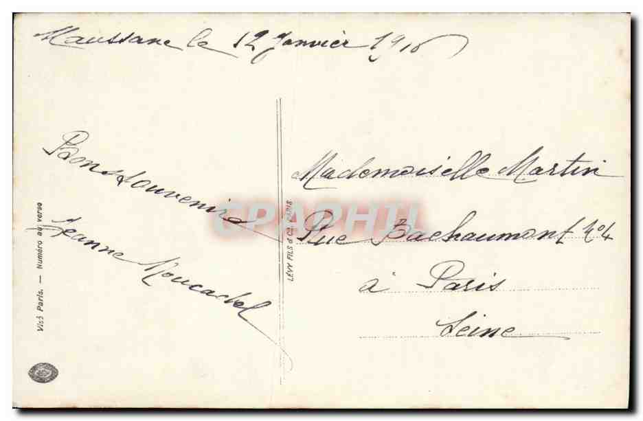CPA Fantaisie Enfant — Verso