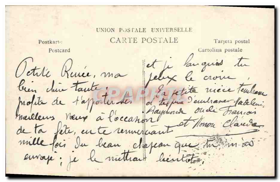 CPA Fantaisie Enfant — Verso