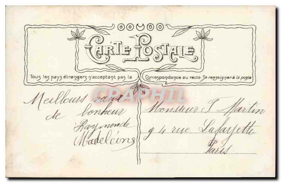 CPA Fantaisie Enfant Telephone — Verso