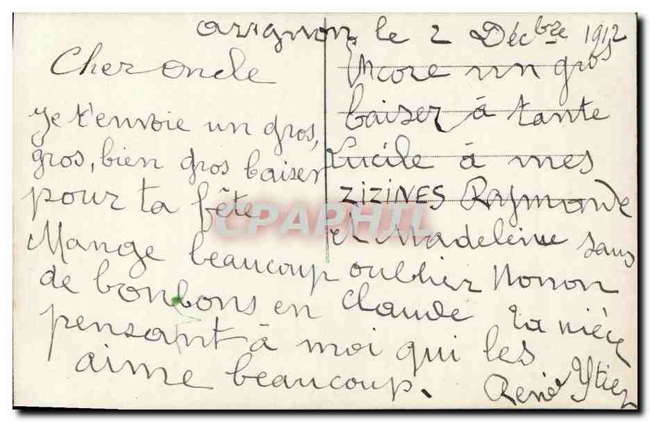 CPA Fantaisie Enfant  — Rückseite