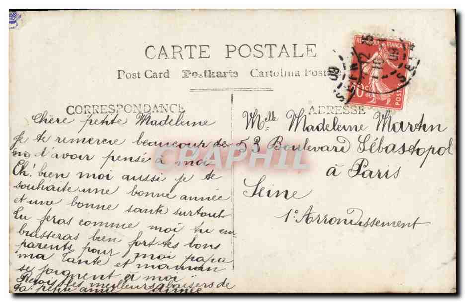 CPA Fantaisie Enfant  — Verso