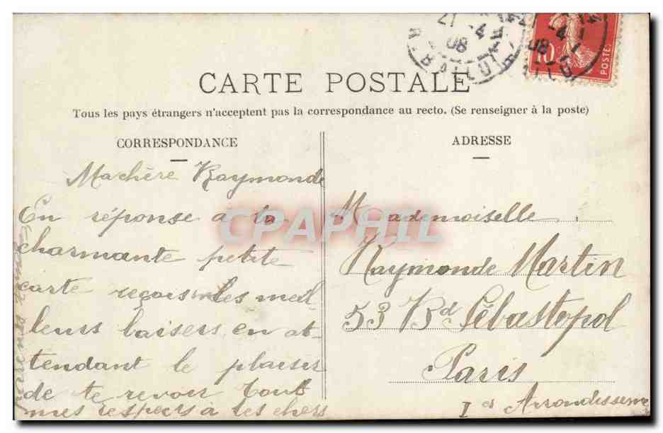 CPA Fantaisie Enfant  — Rückseite