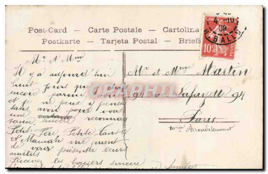 CPA Fantaisie Enfant  — Rückseite