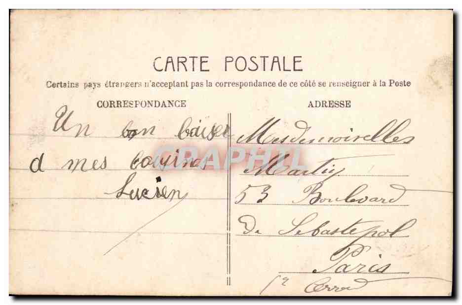 CPA Fantaisie Enfant  — Rückseite