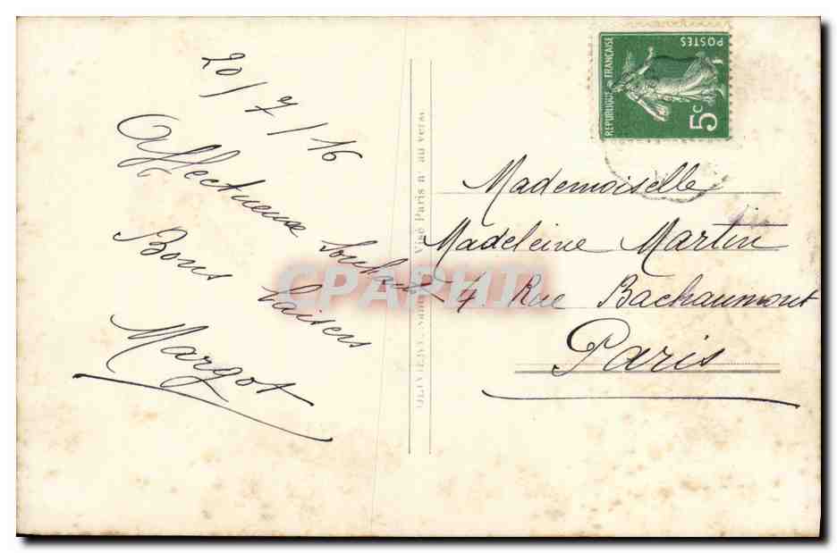 CPA Fantaisie Enfants  — Verso