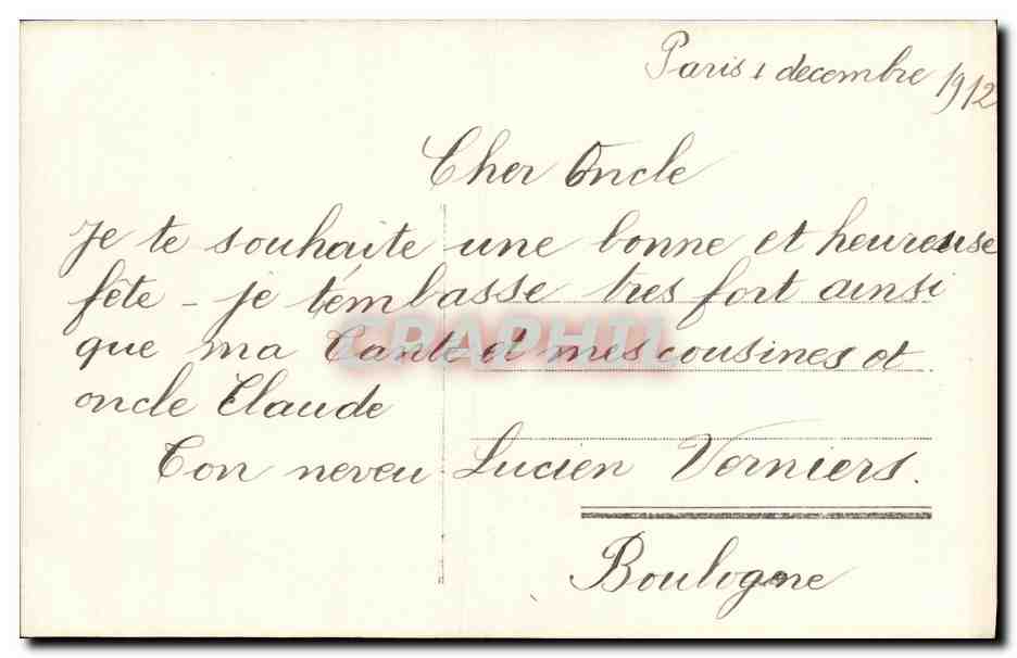 CPA Fantaisie Enfant  — Verso