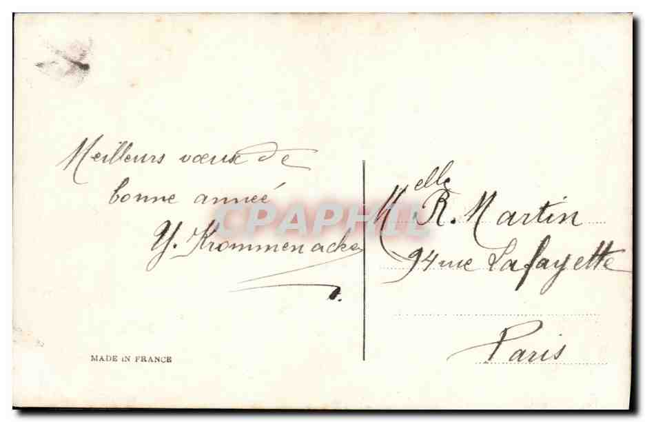 CPA Fantaisie Enfant  — Rückseite