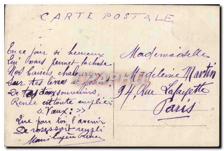 CPA Fantaisie Enfant  — Verso