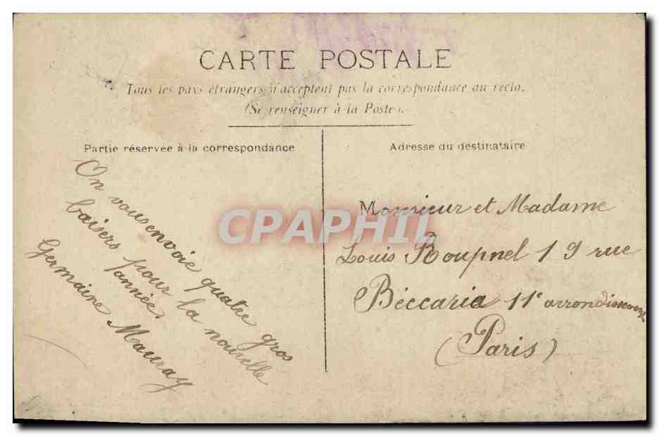 CPA Fantaisie Enfants  — Rückseite