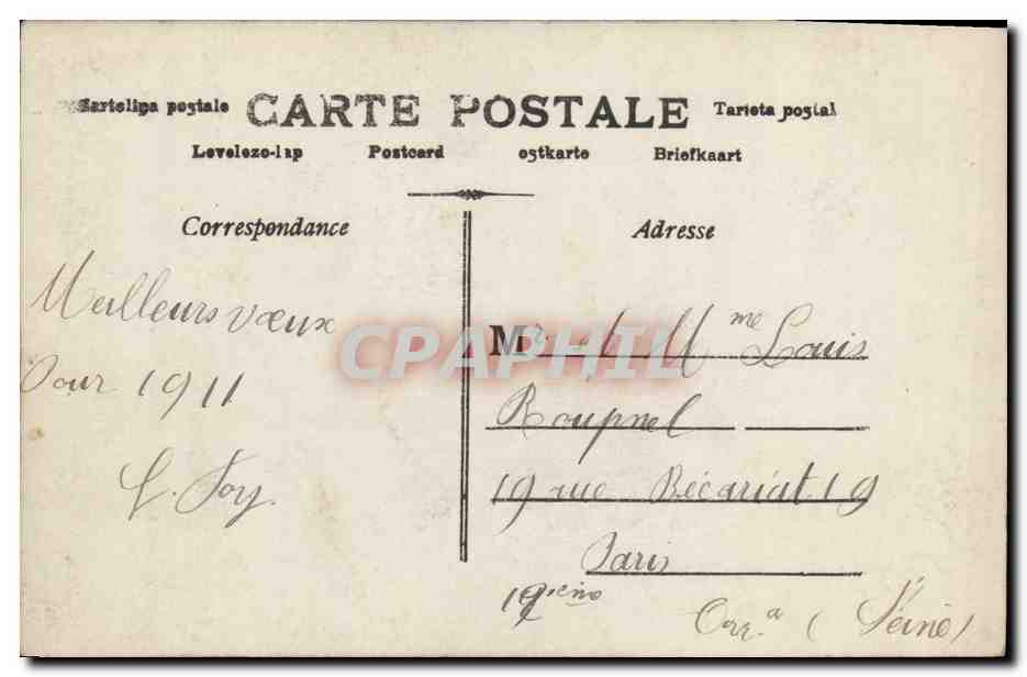 CPA Fantaisie Enfant  — Rückseite