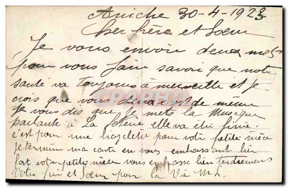 CPA Fantaisie Enfants Trefle Doux tete a tete — Verso