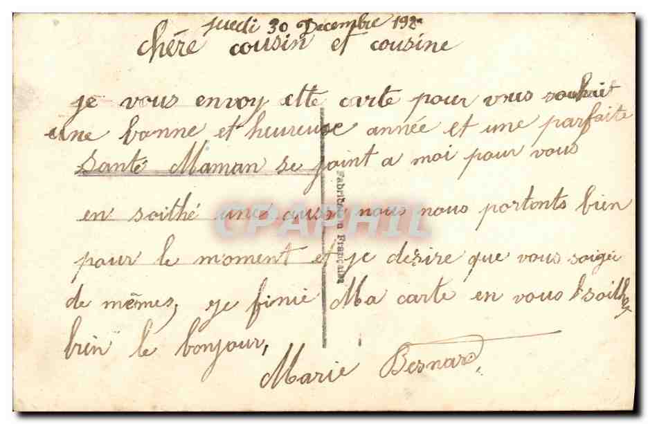 CPA Fantaisie Enfant  — Rückseite