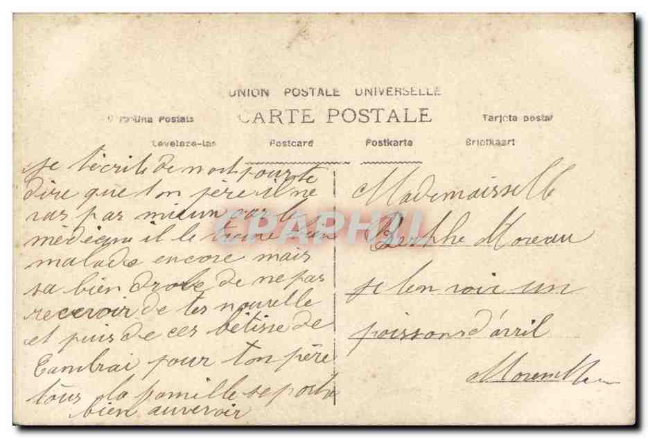 CPA Fantaisie Enfant  — Rückseite
