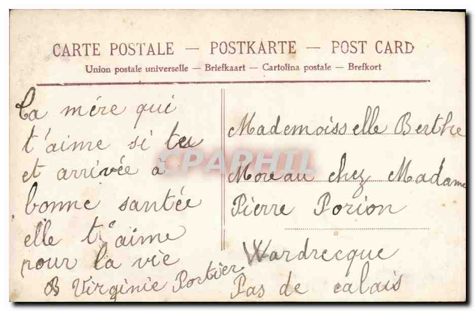 CPA Fantaisie Enfant  — Verso