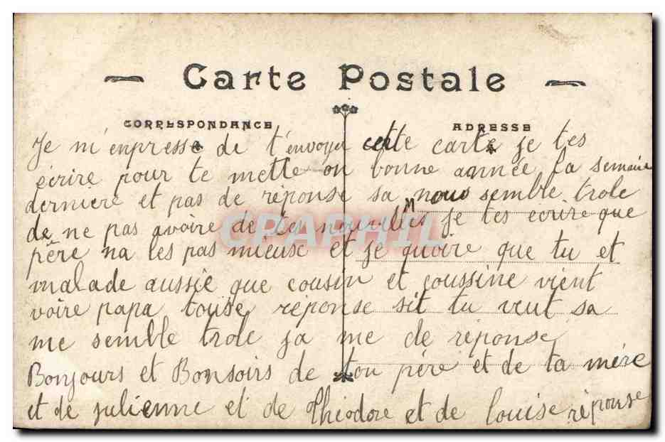 CPA Fantaisie Enfant  — Rückseite
