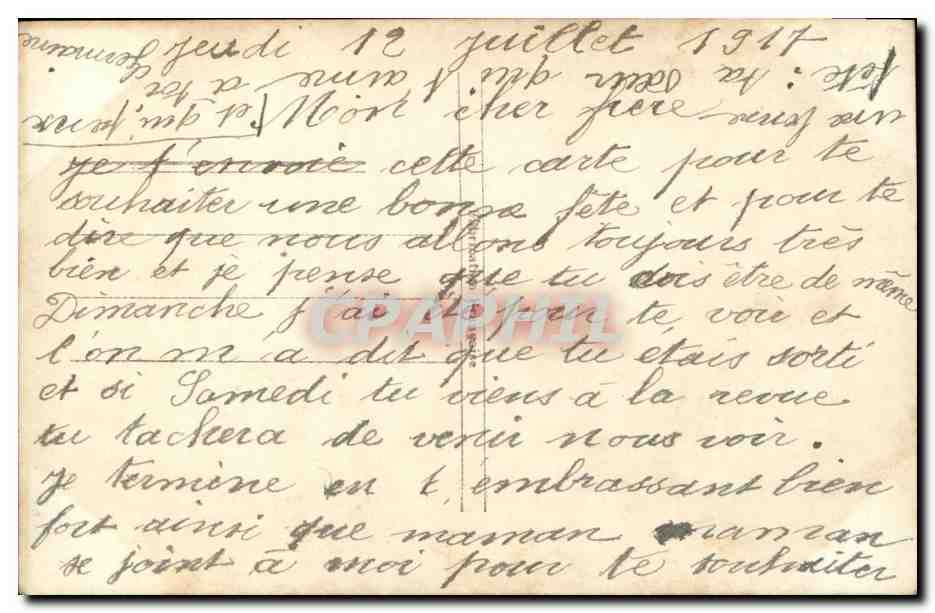CPA Fantaisie Enfant  — Verso
