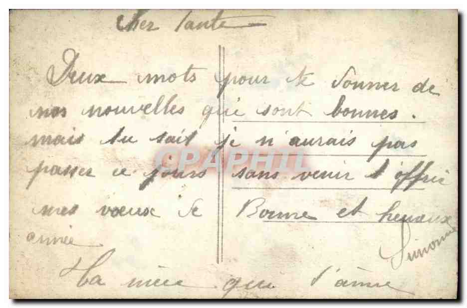 CPA Fantaisie Femme — Rückseite