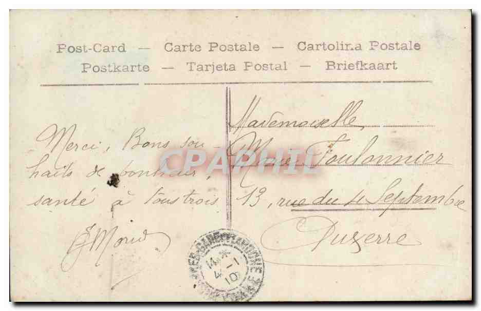 CPA Fantaisie Enfant  — Verso
