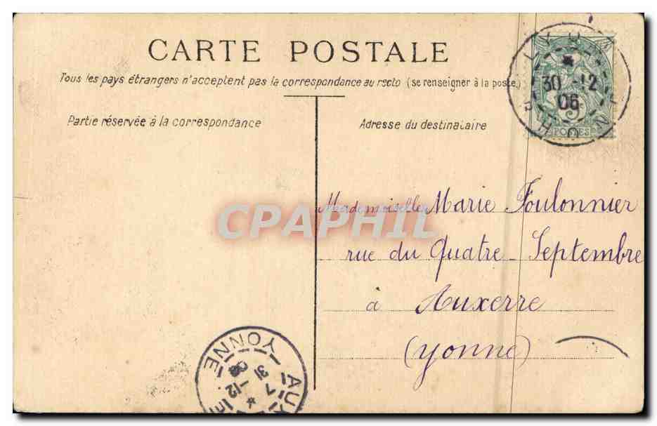 CPA Fantaisie Enfants  — Verso