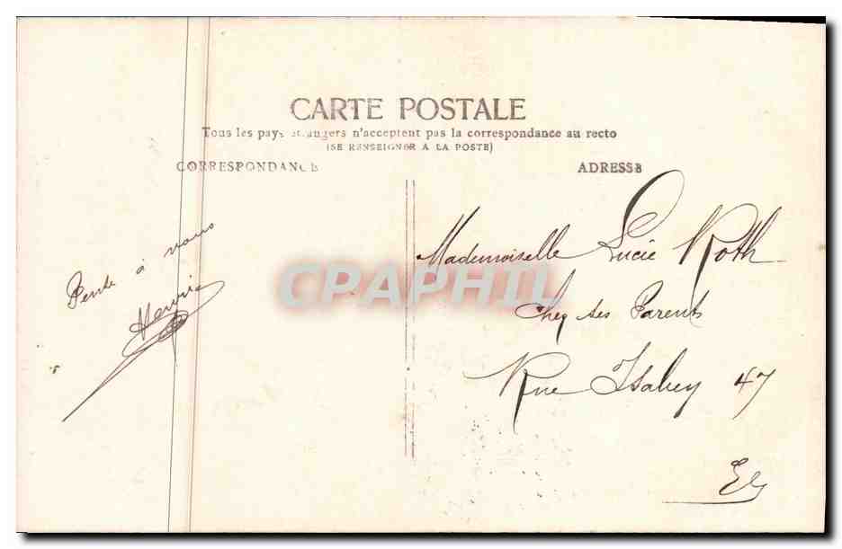 CPA Fantaisie Enfant  — Verso