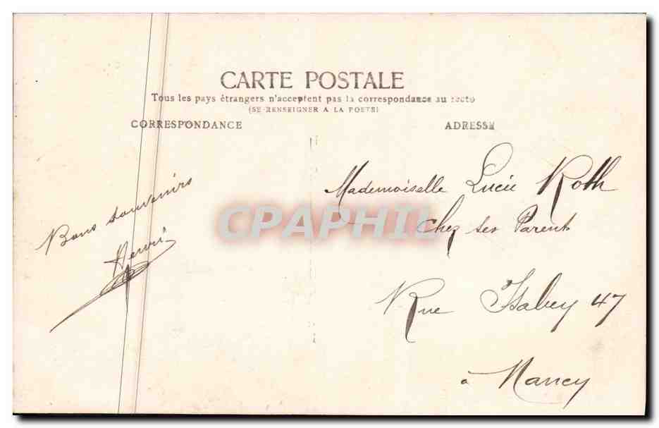 CPA Fantaisie Enfant  — Rückseite