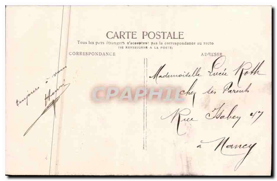 CPA Fantaisie Enfant  — Verso